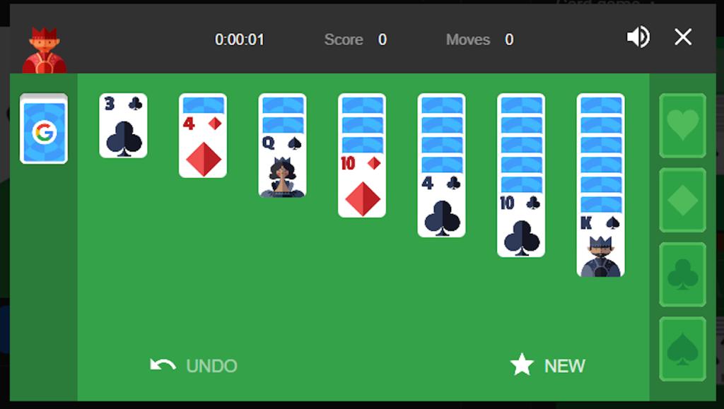 Google Solitaire Game