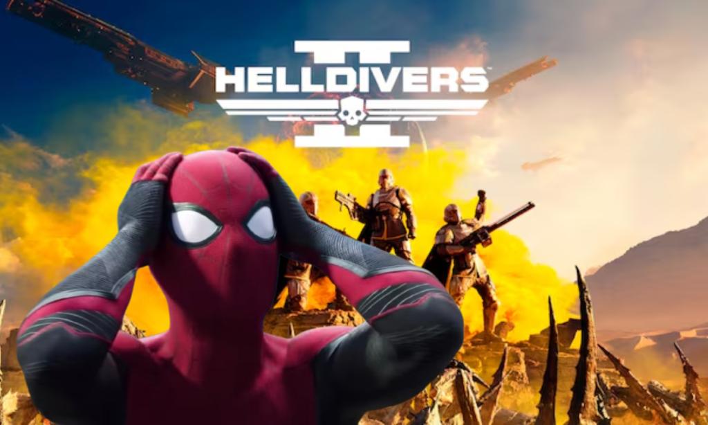 Helldivers 2 dethrones Spider-Man 2 cover