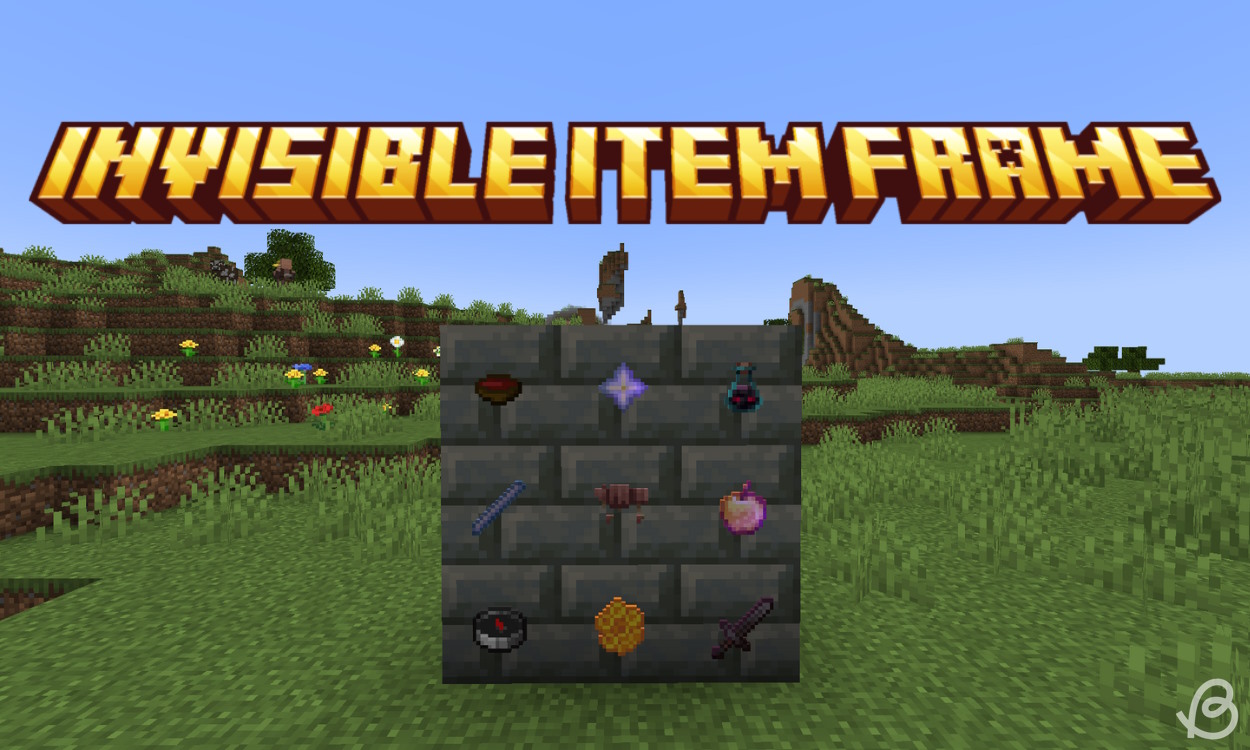 how to make your item frame invisible in minecraft