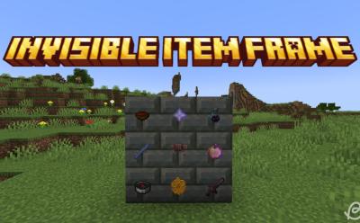 Items inside invisible item frames in Minecraft