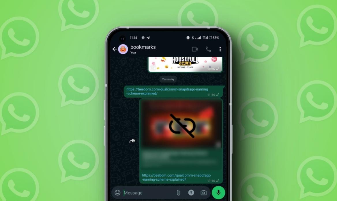 Link previews not showing on WhatsApp