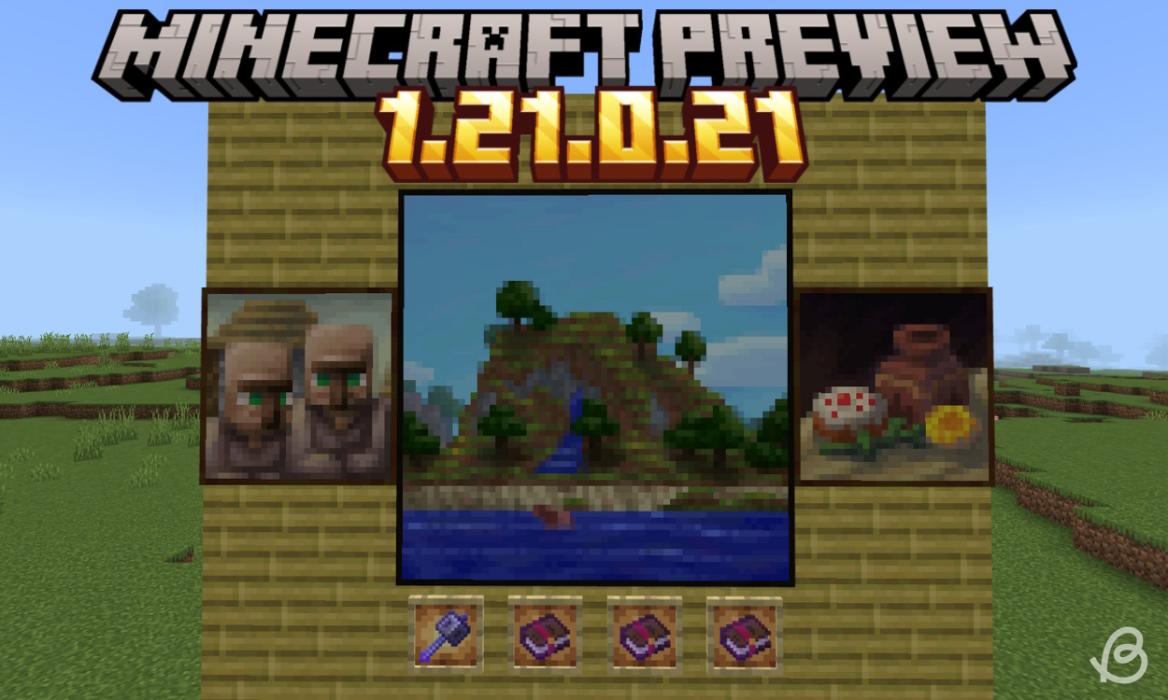 New paintings and mace enchantments in Minecraft Preview 1.21.0.21