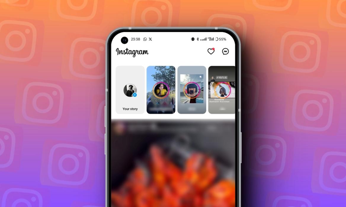 New story layout in Instagram