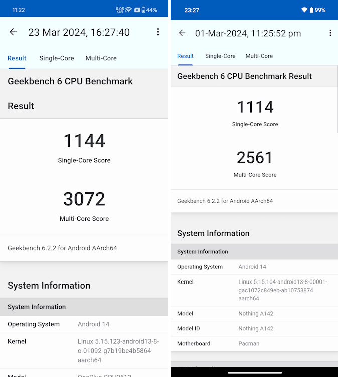 Nord-CE-4-vs-Phone-2a-CPU-Geekbench-Test