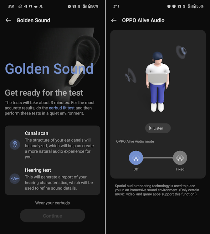 OPPO Enco Air 3 Pro Golden Sound and Alive Audio