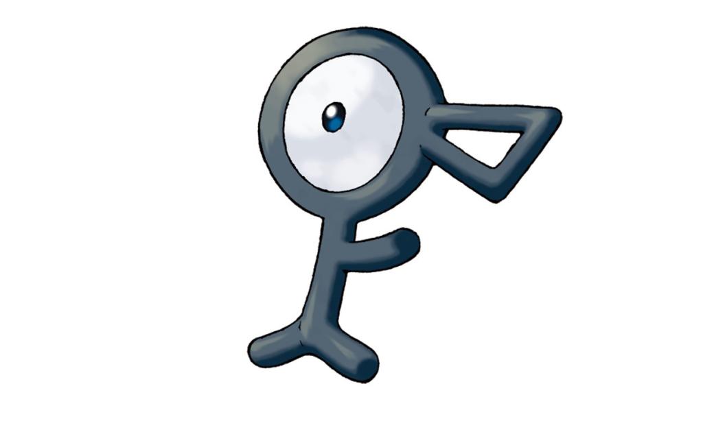 One of the Various rare Unown Variations in Pokemon GO