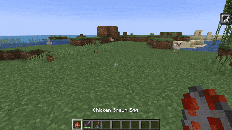 Player spawning cobwebs by killing chickens with the weaving trial chamber potion effect in Minecraft 1.21