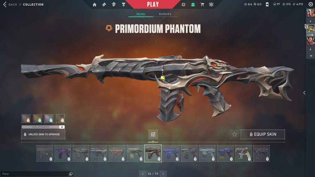 Primordium phantom skin