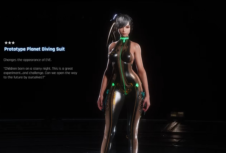 EVE in Prototype Planet Diving Suit in Stellar Blade
