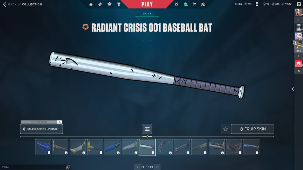 Radiant Crisis 001 Baseball Bat