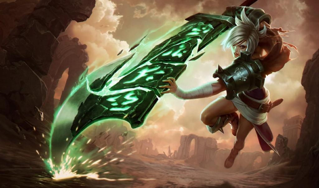 Riven League of Legends as one of the characters in 2XKO