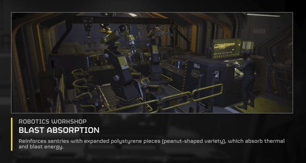 The Blast Absorption ship module in Helldivers 2