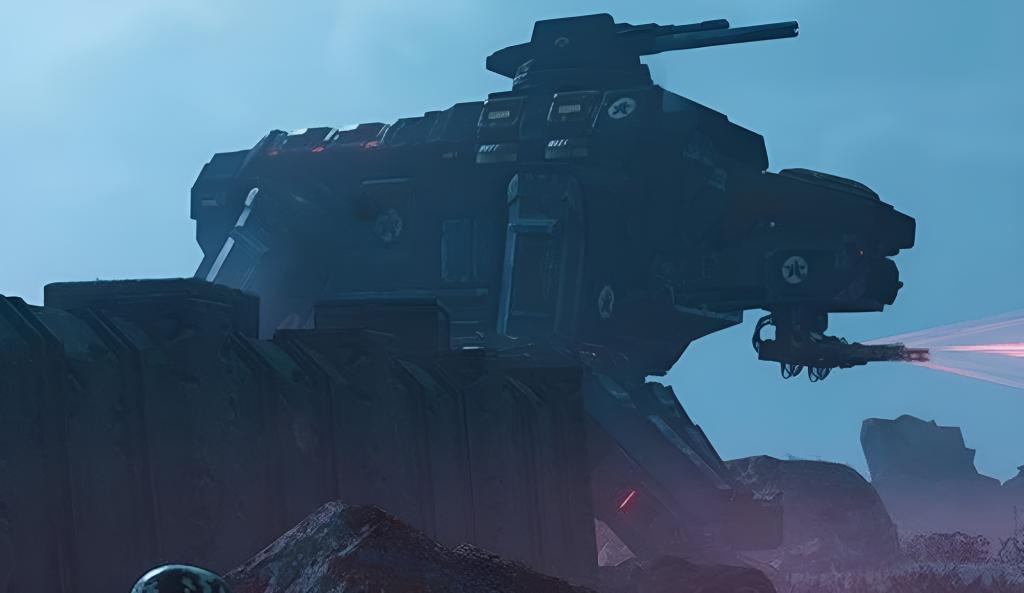 The Factory Strider in Helldivers 2
