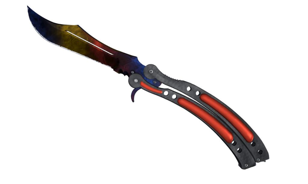 The Marble Fade Butterfly Knife