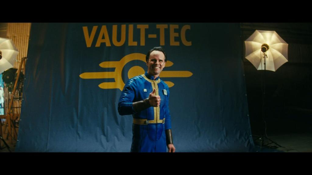 The Vault boy pose from Fallout games as a TV show easter eggs