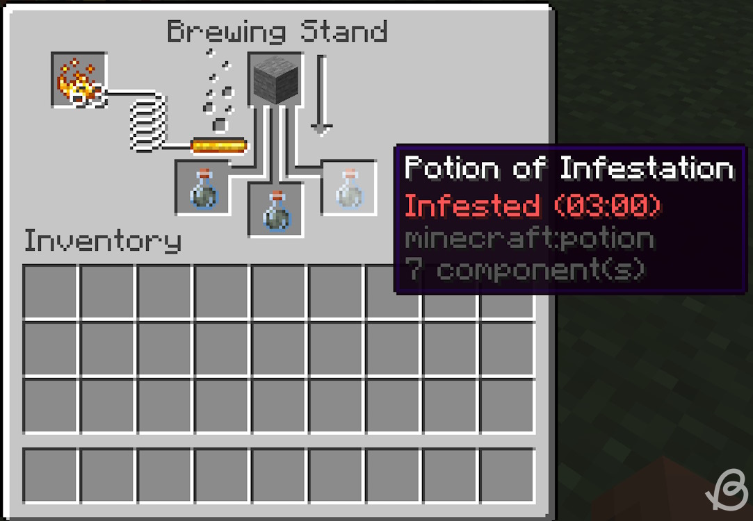 Add a stone block to make infestation trial chambers potions