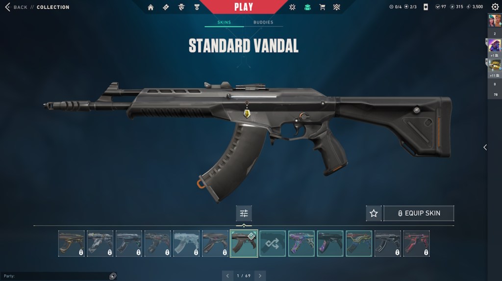 Valorant Vandal best pro weapon