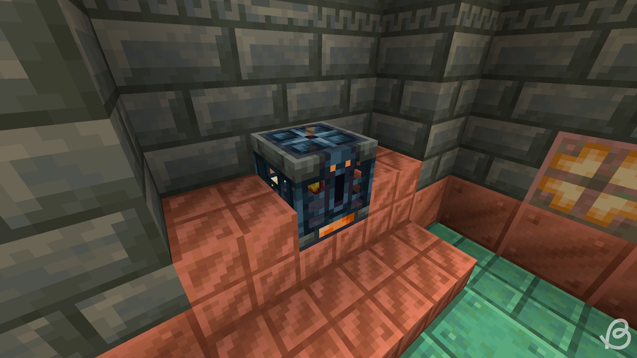 Vault block in Minecraft 1.21 trial chambers