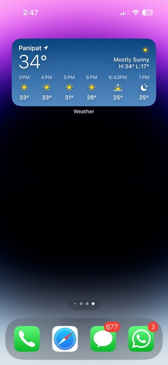 Weather iOS app