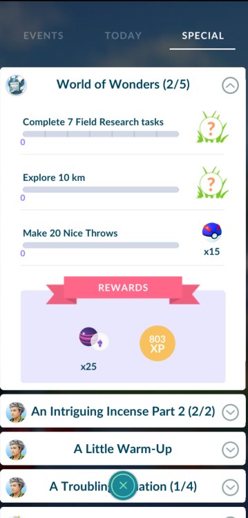 world of wonders pokémon go rewards