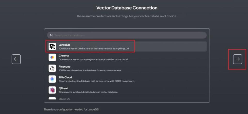 choose vector database