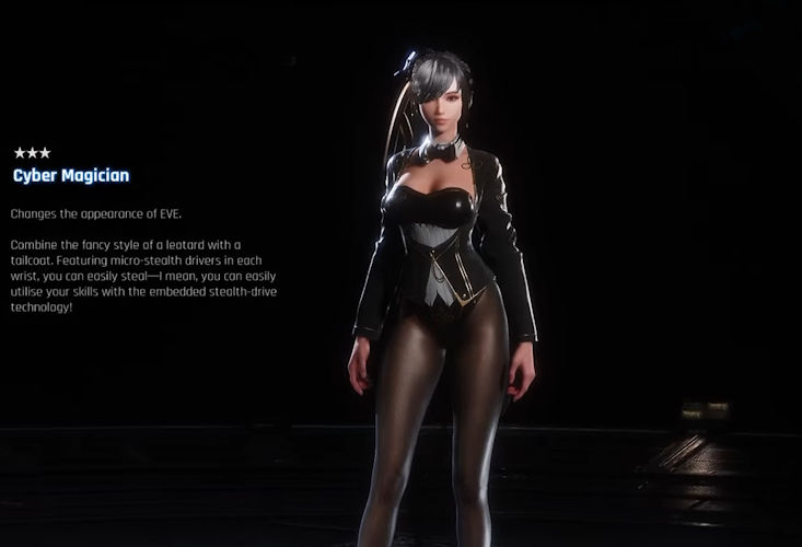 EVE in Cyber Magician outfit in Stellar Blade