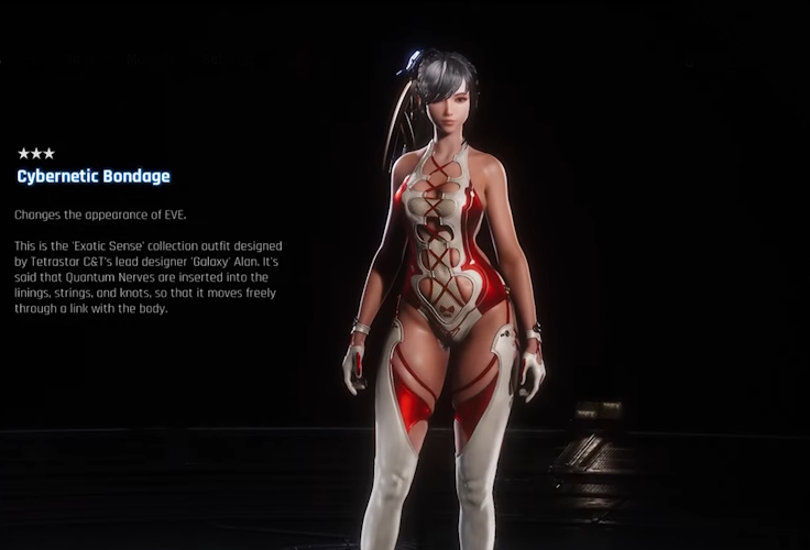 EVE in Cybernetic Bondage outfit in Stellar Blade