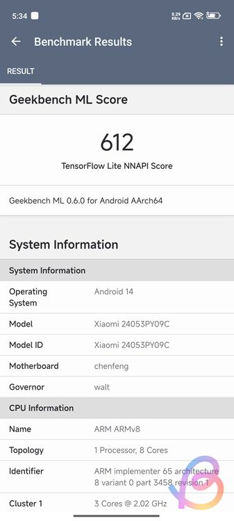 geekbench ml snapdragon 8s gen 3