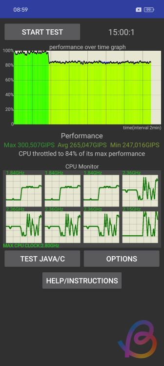 oneplus nord 4 snapdragon 7+ gen 3 CPU throttling test