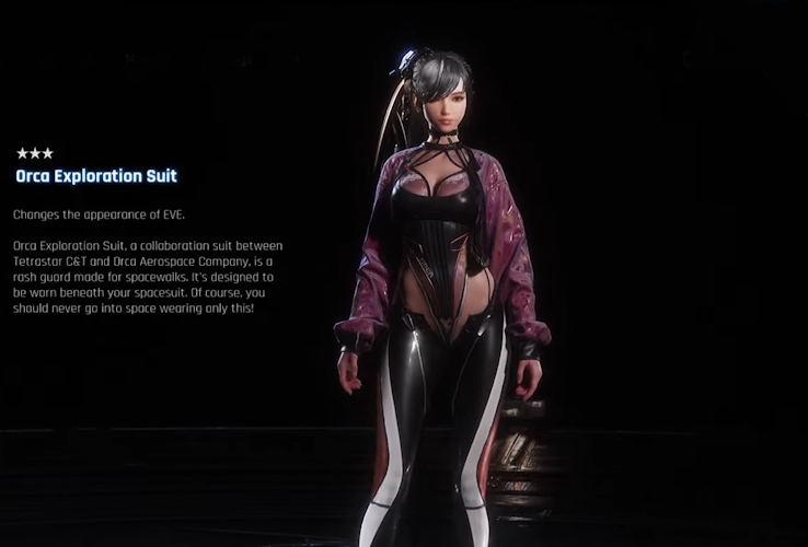 EVE in Orka Exploration Suit in Stellar Blade