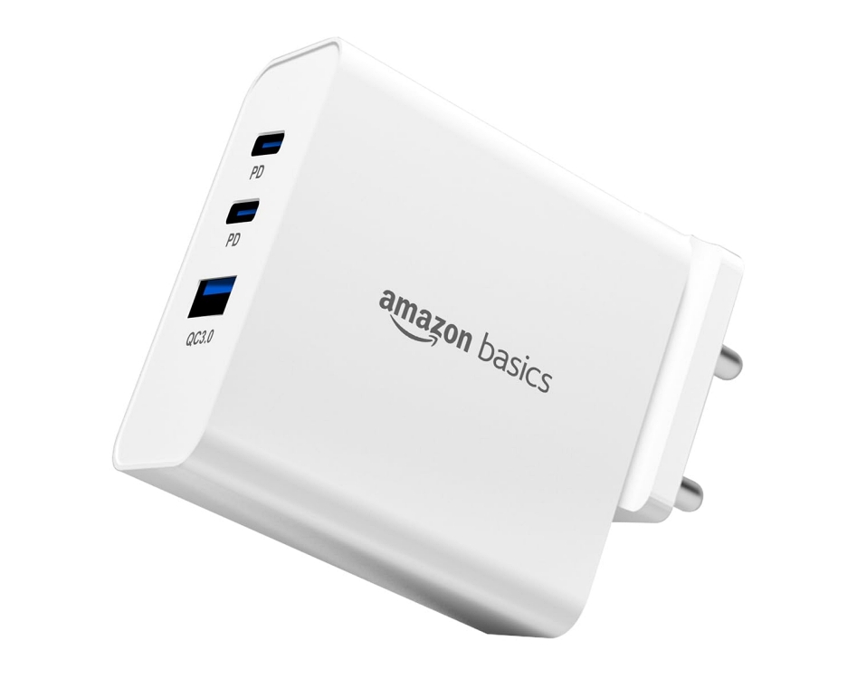 Amazon Basics 65W Triple Port Charger