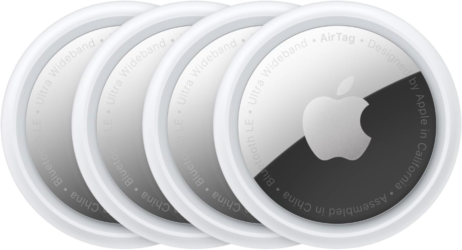 Apple AirTag in white colorway product image pack of 4