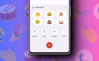 Audio emoji feature in the Phone app
