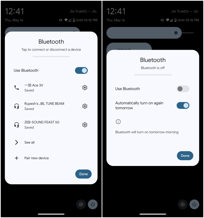 turn on bluetooth auto