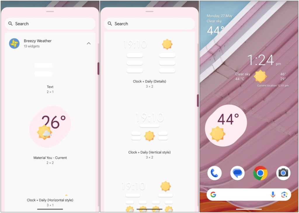 Breezy Weather Android Widgets