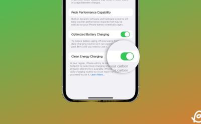 Clean Energy Chargin iPhone