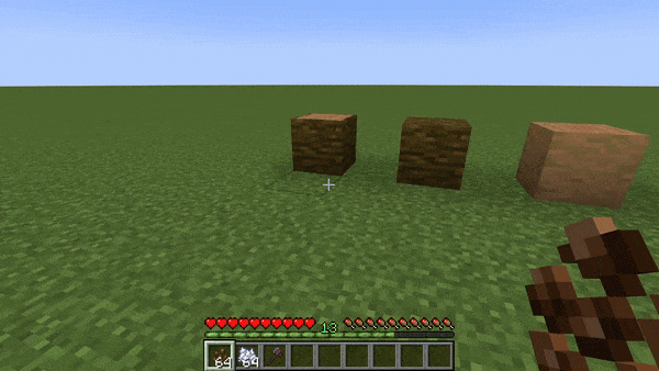 Player planting cocoa beans and sing bone meal on them