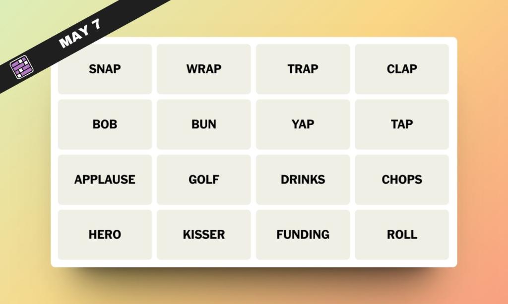 NYT Connections May 7 Featured