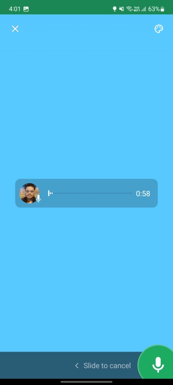 Extended Voice Recorded Status WhatsApp
