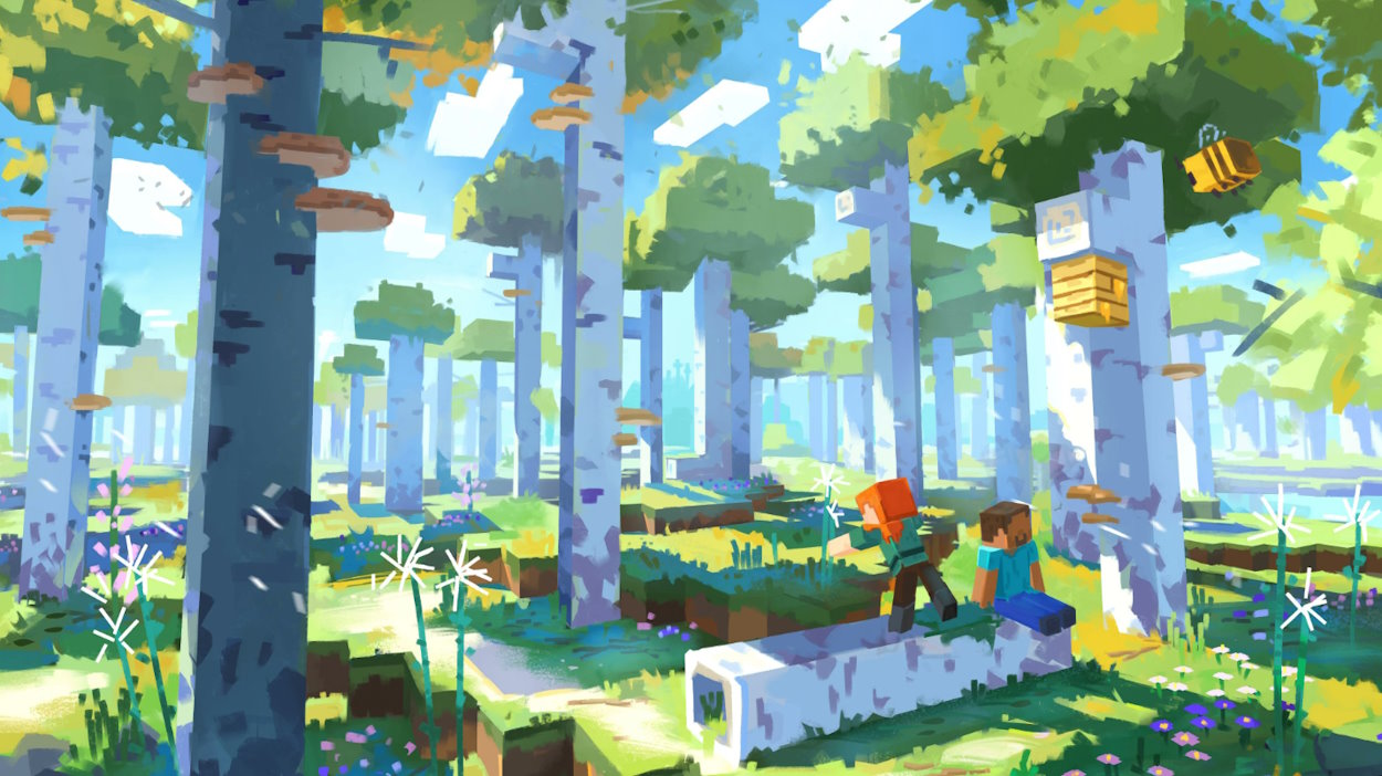 Birch forest overhaul concept art