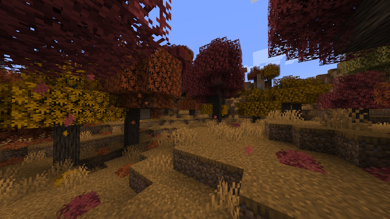 Forest biome from the Biomes O' Plenty mod