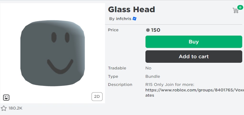 Glass Headless Head Roblox