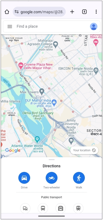 Google Maps on Web