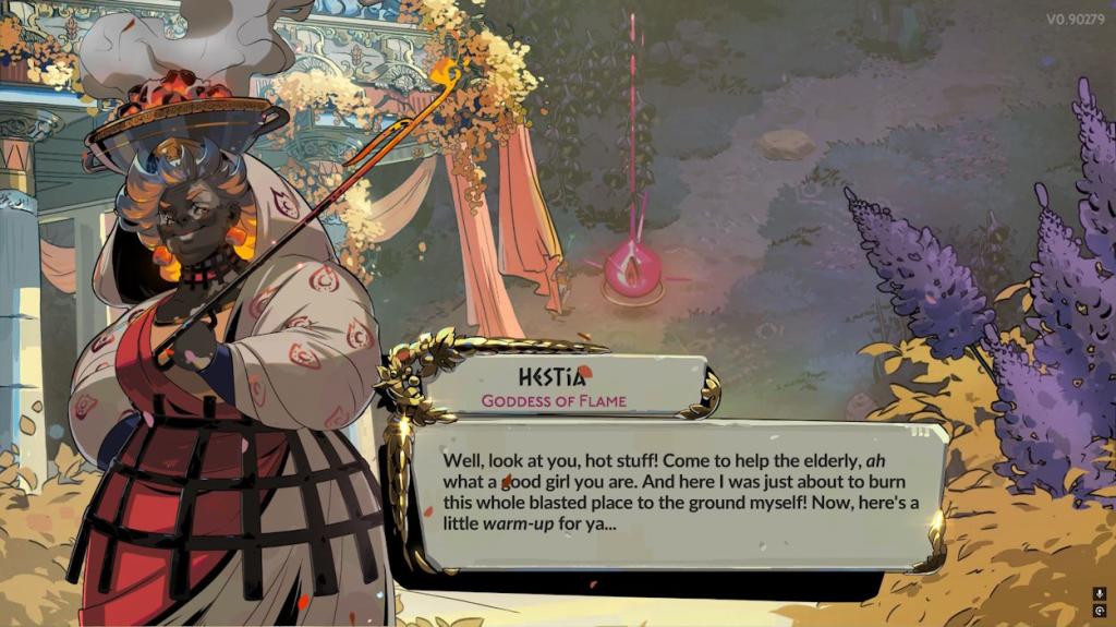 Hestia in Hades 2 as shown