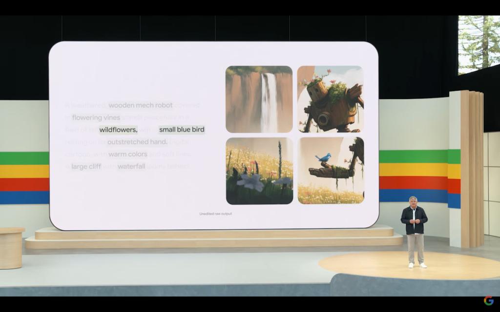 Imagen 3 at work showcase in Google IO 2024