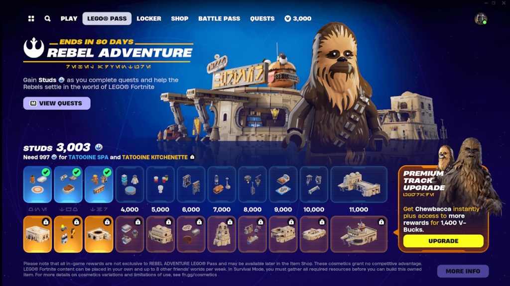 LEGO Pass Rebel Adventure