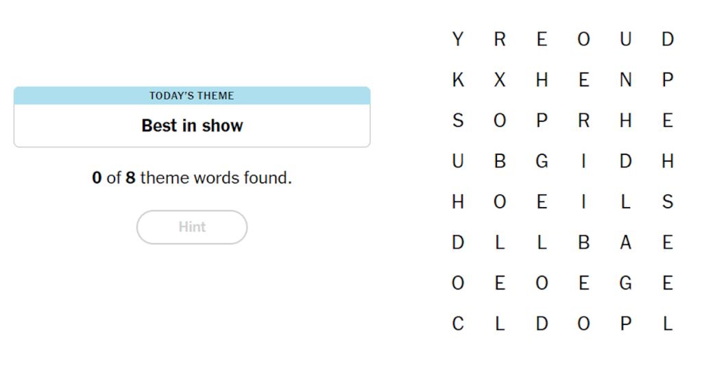 NYT Strands Hints, Spangram, and Answers for May 13, 2024