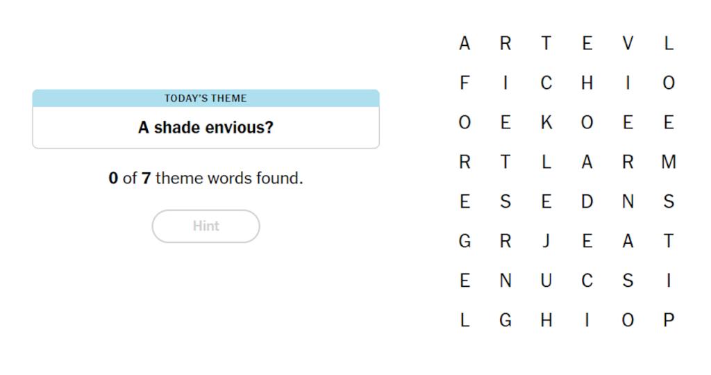May 3 NYT Strands Theme