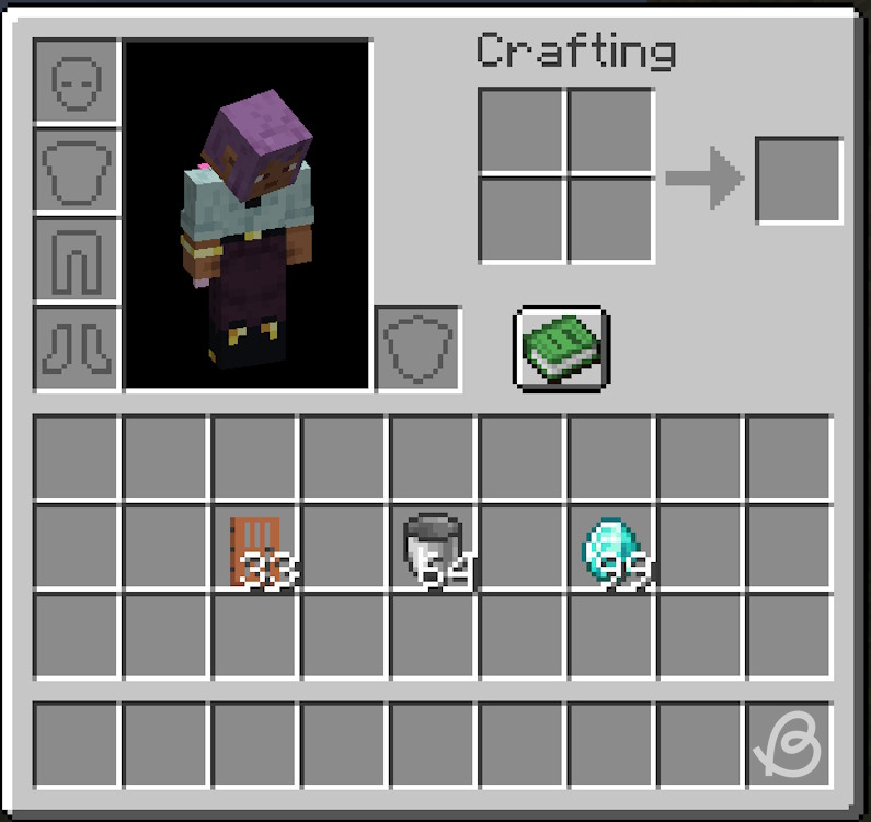 Random items with stack sizes different than 64 and 16 in an inventory