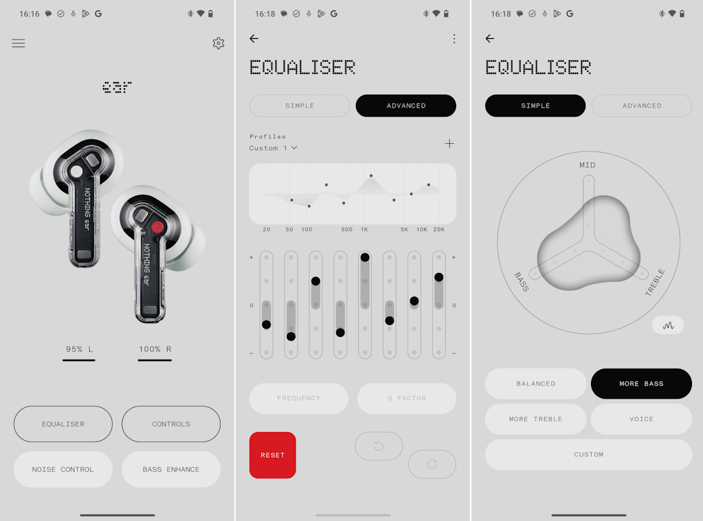 Nothing X app Advanced EQ